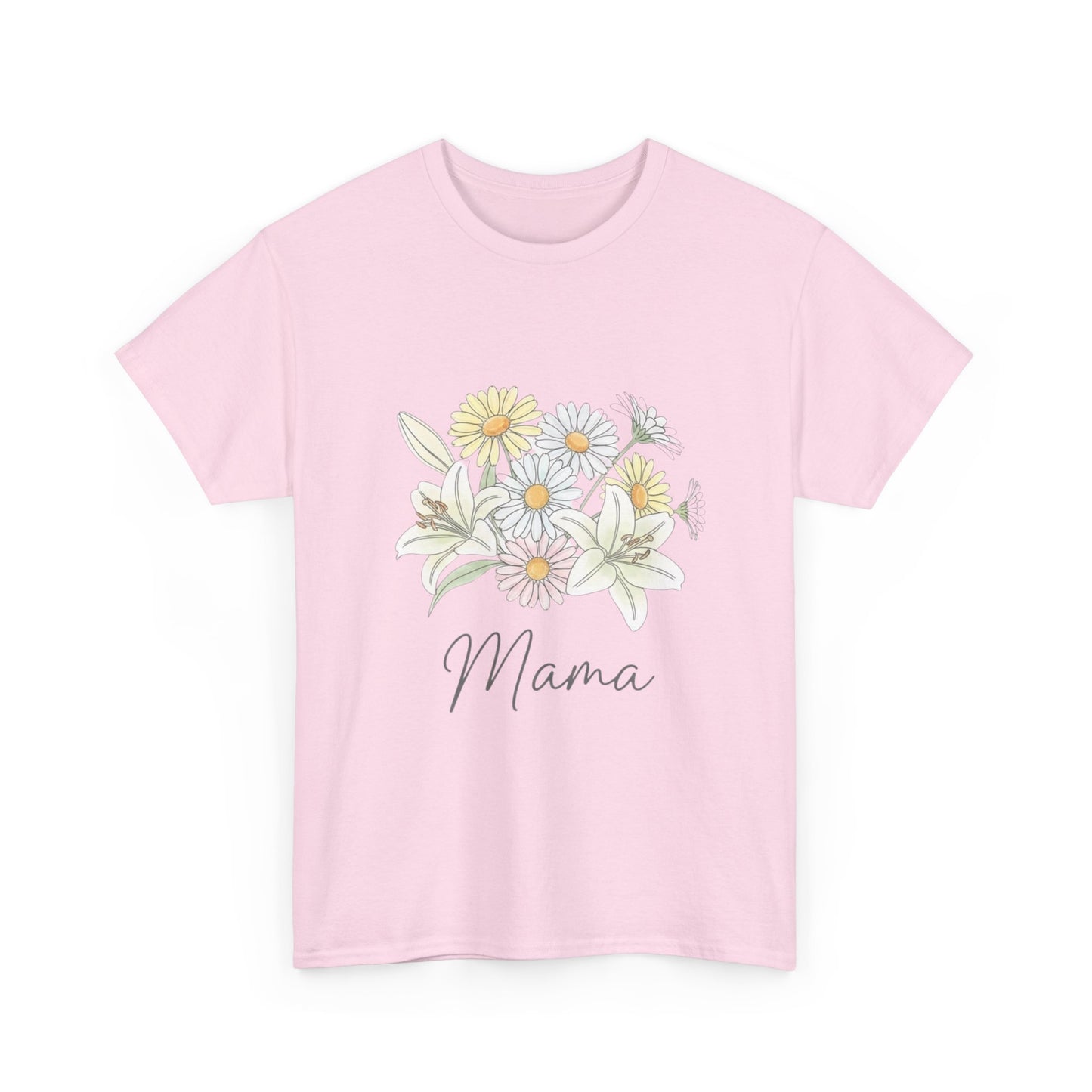 Mama Floral Tee — Pastel Daisy Bouquet Mother's Day Shirt