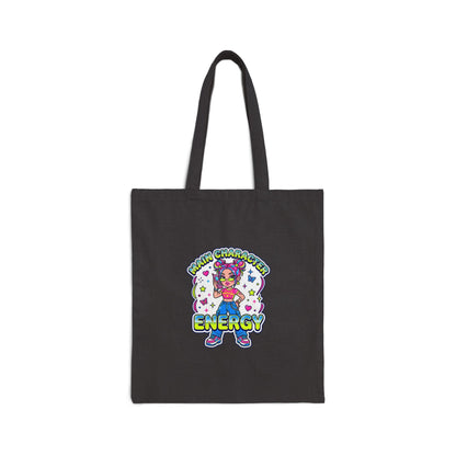 Playful Y2K Energy Graphic Tote | 2000s Aesthetic, Retro Pop Design