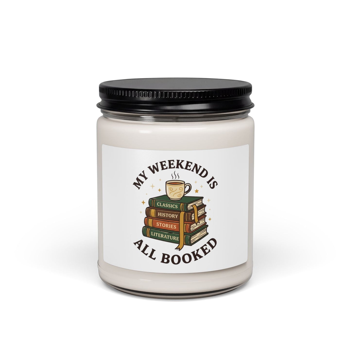 All Booked Candle, Soy Candle | Book Lover, Cozy Reading Aesthetic