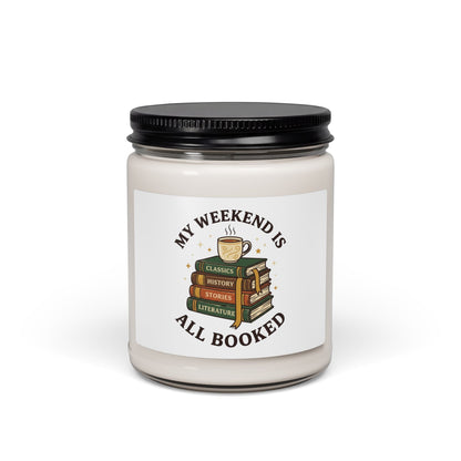 All Booked Candle, Soy Candle | Book Lover, Cozy Reading Aesthetic