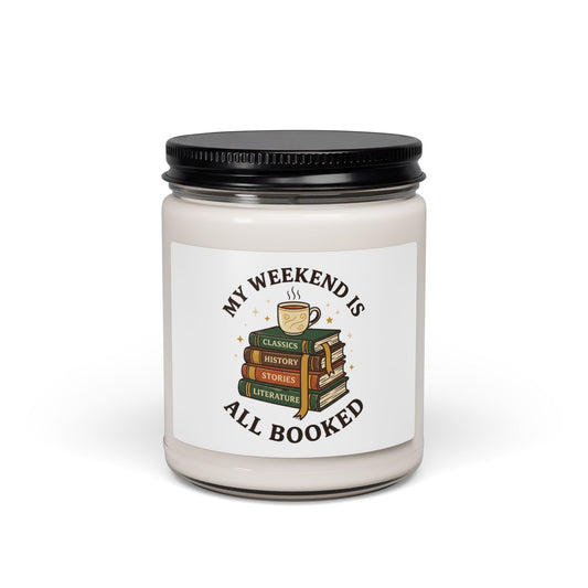 All Booked Candle, Soy Candle | Book Lover, Cozy Reading Aesthetic