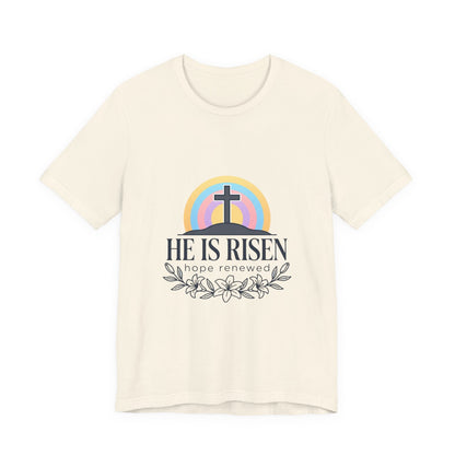 He Is Risen Tee | Easter shirt, Christian faith tee
