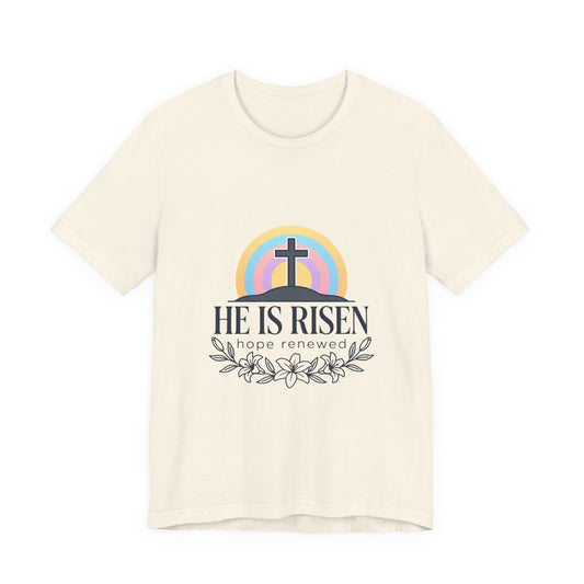 He Is Risen Tee | Easter shirt, Christian faith tee