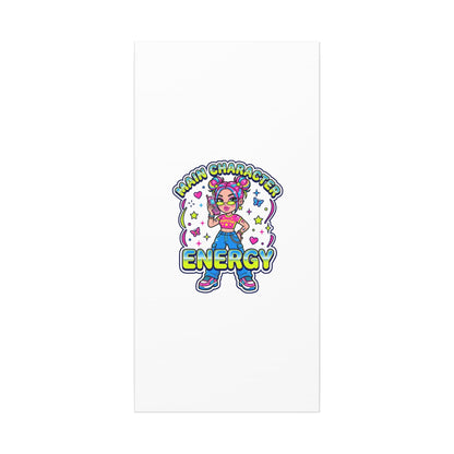 Main Character Energy Canvas | Y2K Aesthetic, Retro Internet Pop Art