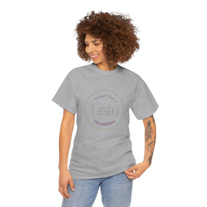 Champion of Midnight Snack T-Shirt — Funny Cozy Graphic Tee Relaxation Gift