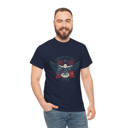 Land of the Free Eagle T-Shirt — 1776 Vintage Patriotic American Tee Gift