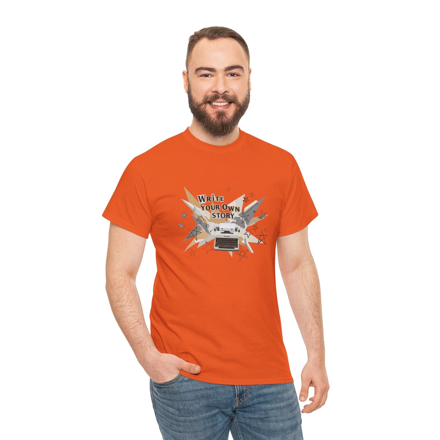 Write Your Own Story T-Shirt — Typewriter Graphic Tee Writer Gift Inspirational