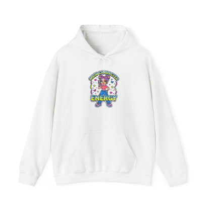 Playful Y2K Sassy Energy Hoodie | 2000s Aesthetic, Retro Internet Graphic