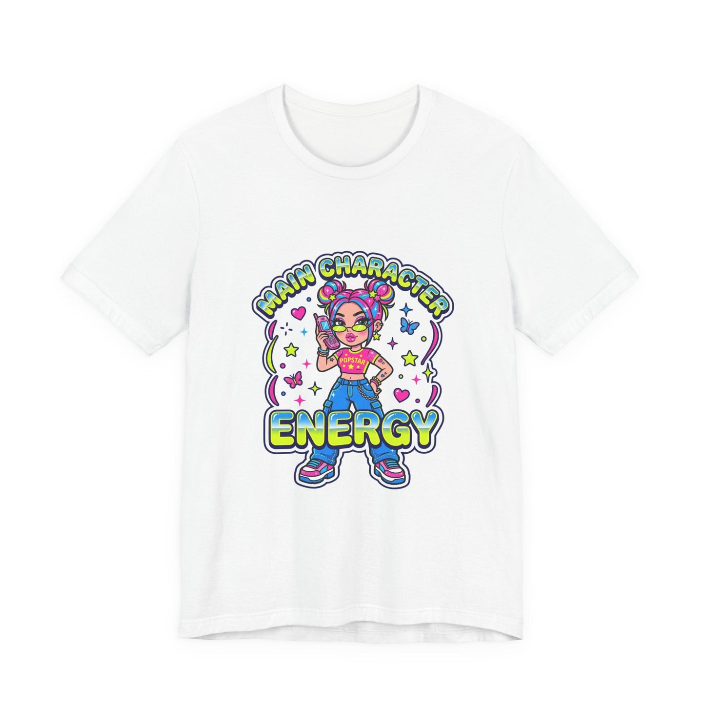 Main Character Energy Tee | Y2K aesthetic, 2000s retro internet shirt
