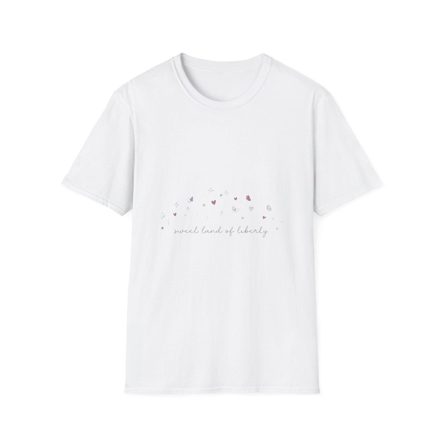 Floral Minimalist T‑Shirt — "Small Kind of Lovely" Chest Script