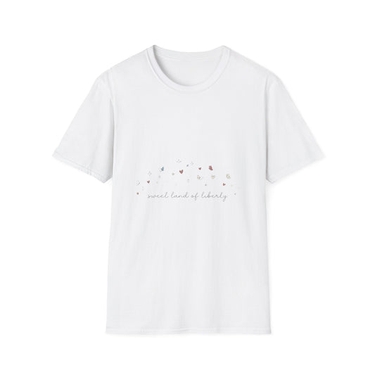 Floral Minimalist T‑Shirt — "Small Kind of Lovely" Chest Script