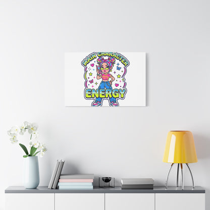 Main Character Energy Canvas | Y2K Aesthetic, Retro Internet Pop Art