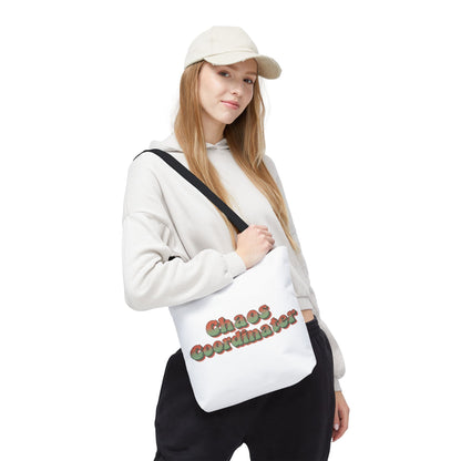 Chaos Coordinator Tote Bag Funny Gift for Mom Teacher Office Women Reusable