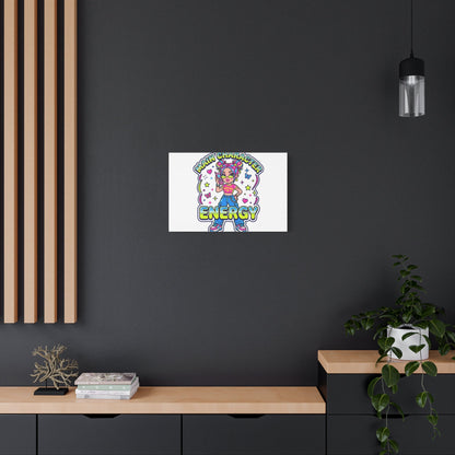 Main Character Energy Canvas | Y2K Aesthetic, Retro Internet Pop Art