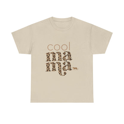 Cool Mama Leopard Print T-Shirt | Casual Mom Tee