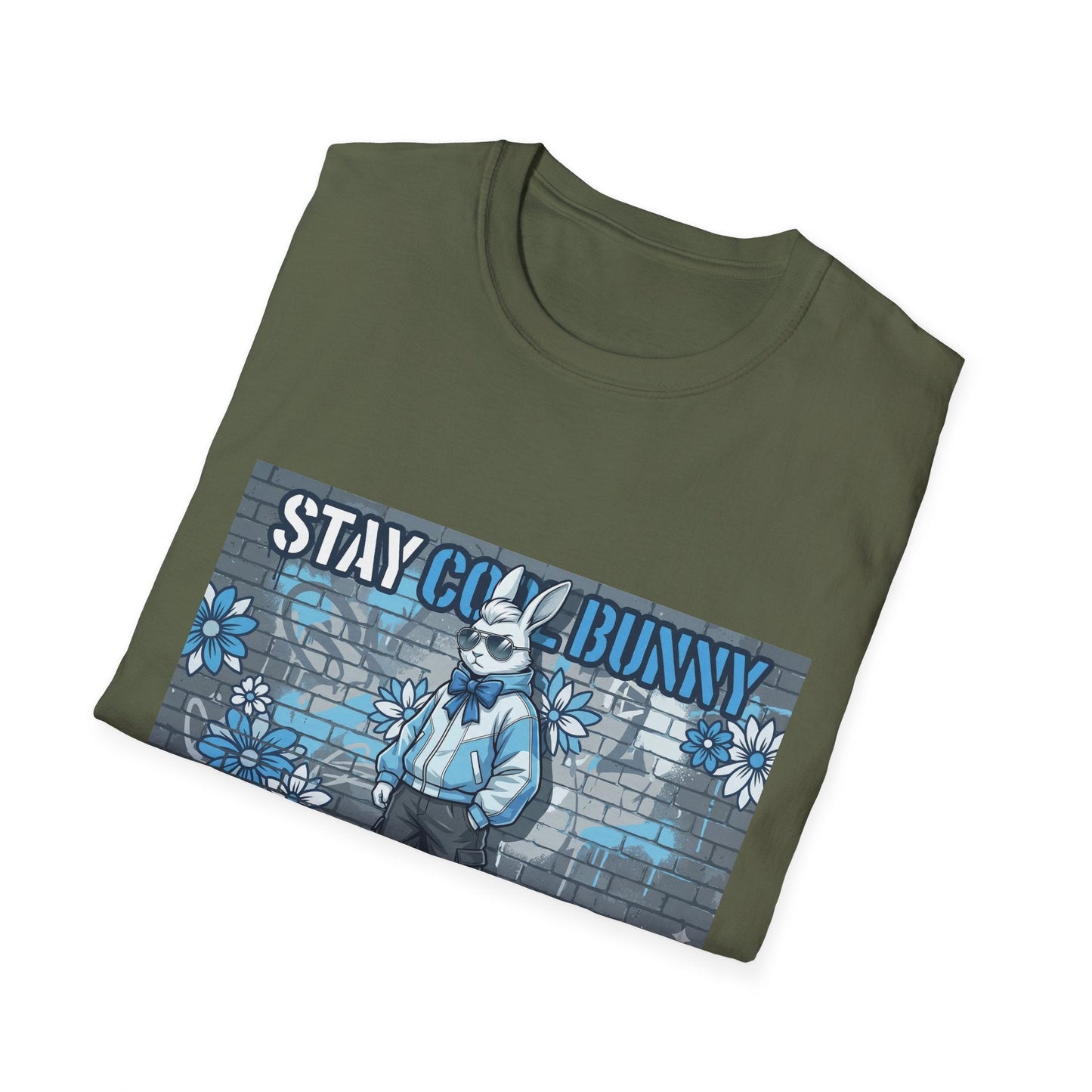 Stay Cool Bunny T-Shirt — Retro Street Art Rabbit Graphic Tee