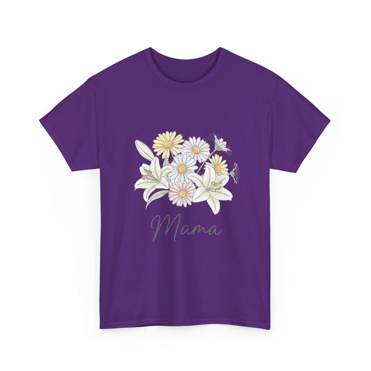 Mama Floral Tee — Pastel Daisy Bouquet Mother's Day Shirt