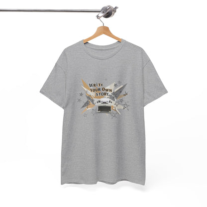 Write Your Own Story T-Shirt — Typewriter Graphic Tee Writer Gift Inspirational