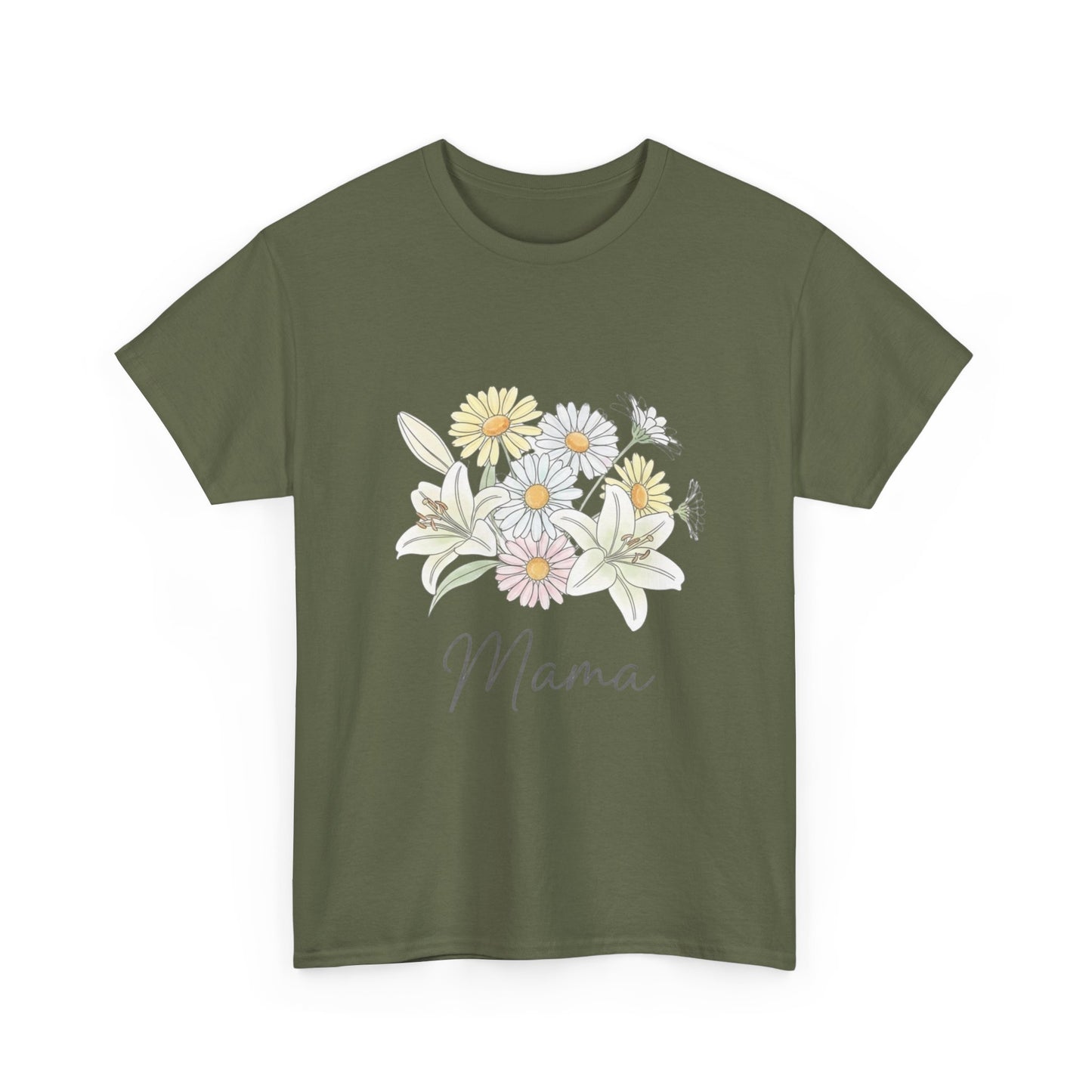 Mama Floral Tee — Pastel Daisy Bouquet Mother's Day Shirt
