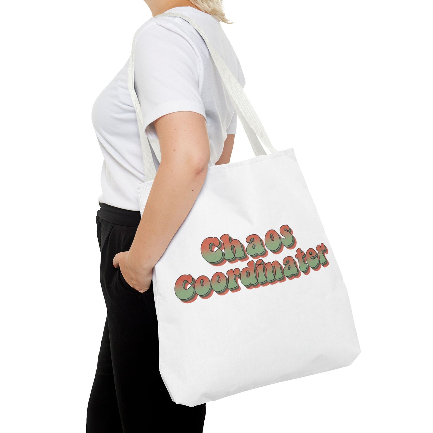 Chaos Coordinator Tote Bag Funny Gift for Mom Teacher Office Women Reusable