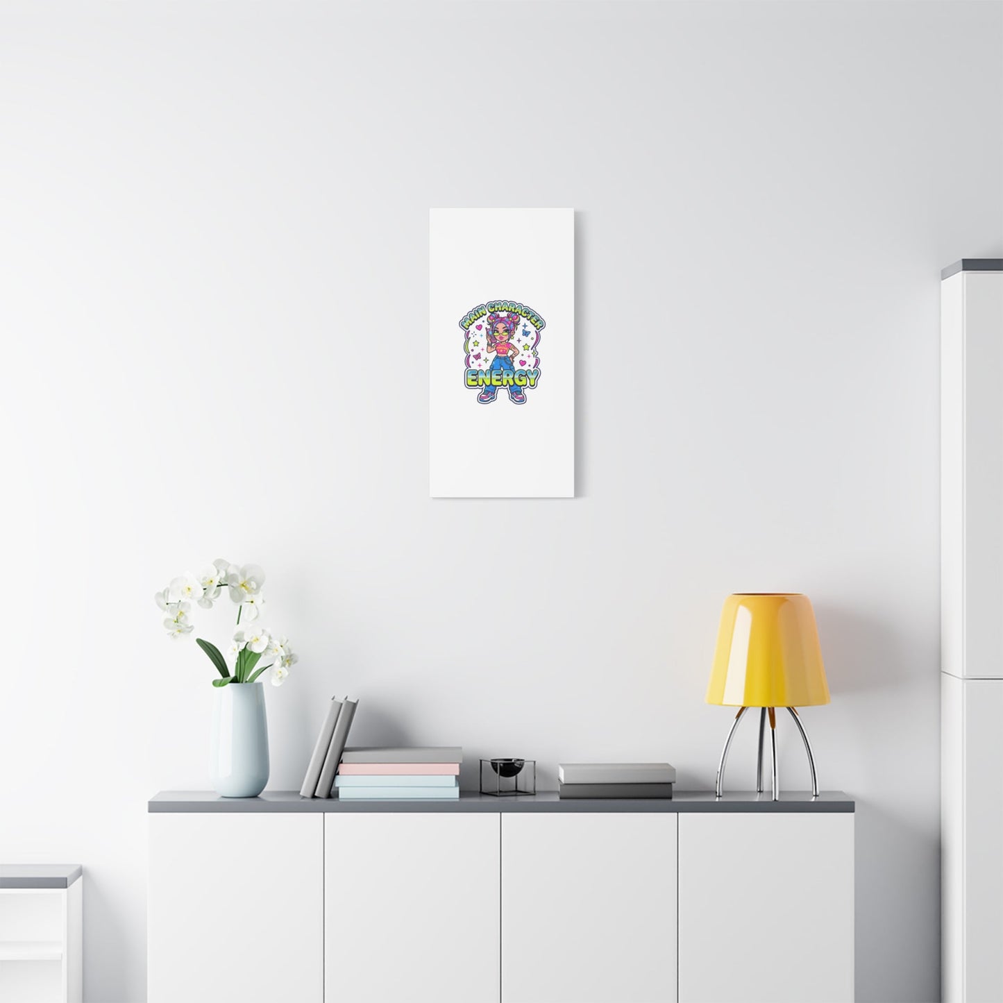 Main Character Energy Canvas | Y2K Aesthetic, Retro Internet Pop Art