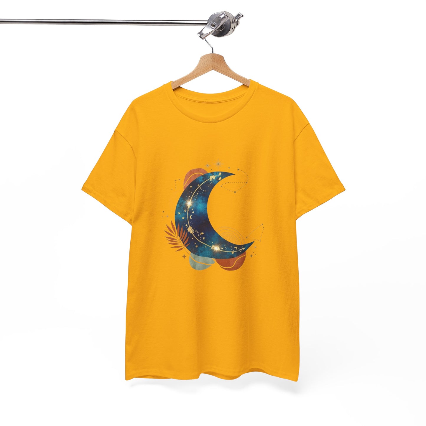 Celestial Moon Graphic Tee — Starry Crescent Night Shirt Boho Gift for Her