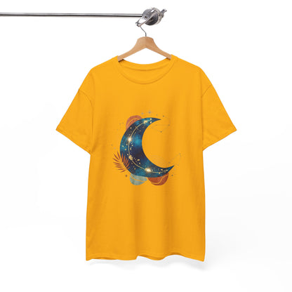 Celestial Moon Graphic Tee — Starry Crescent Night Shirt Boho Gift for Her