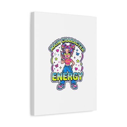 Main Character Energy Canvas | Y2K Aesthetic, Retro Internet Pop Art