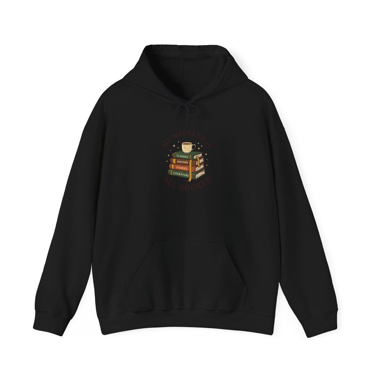 My Weekend Is All Booked Hoodie | Book Lover, Reading Shirt, Dark Academia