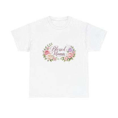 Blessed Mama Floral T-Shirt – Mother's Day Gift for Mom