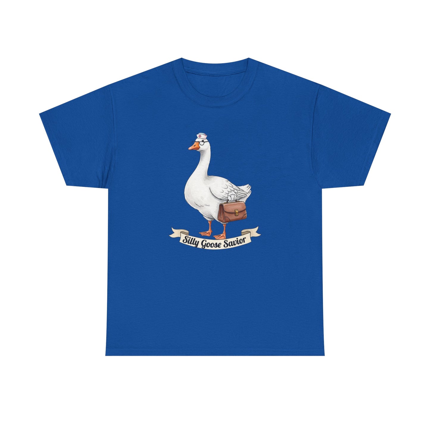 Goose Savior T-Shirt — Vintage Illustrated Goose Tee Whimsical Animal Gift