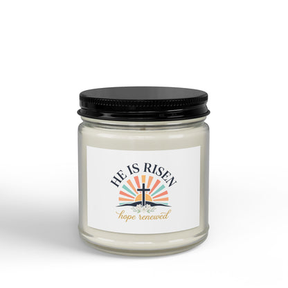 He Is Risen Soy Candle — 4oz & 9oz Scented Jar (Hope Renewed)