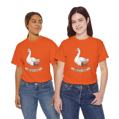 Goose Savior T-Shirt — Vintage Illustrated Goose Tee Whimsical Animal Gift
