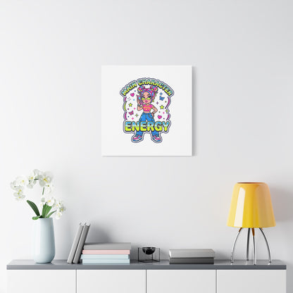 Main Character Energy Canvas | Y2K Aesthetic, Retro Internet Pop Art