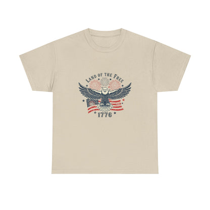 Land of the Free Eagle T-Shirt — 1776 Vintage Patriotic American Tee Gift