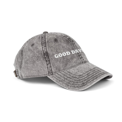 Vintage Embroidered Cap — "Good Days Only" Distressed Baseball Hat