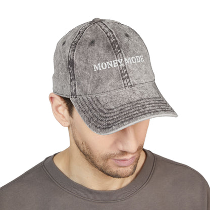 Money Mode Vintage Embroidered Cap — Washed Red Dad Hat