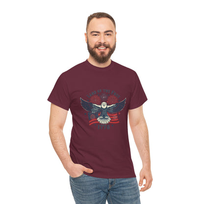 Land of the Free Eagle T-Shirt — 1776 Vintage Patriotic American Tee Gift