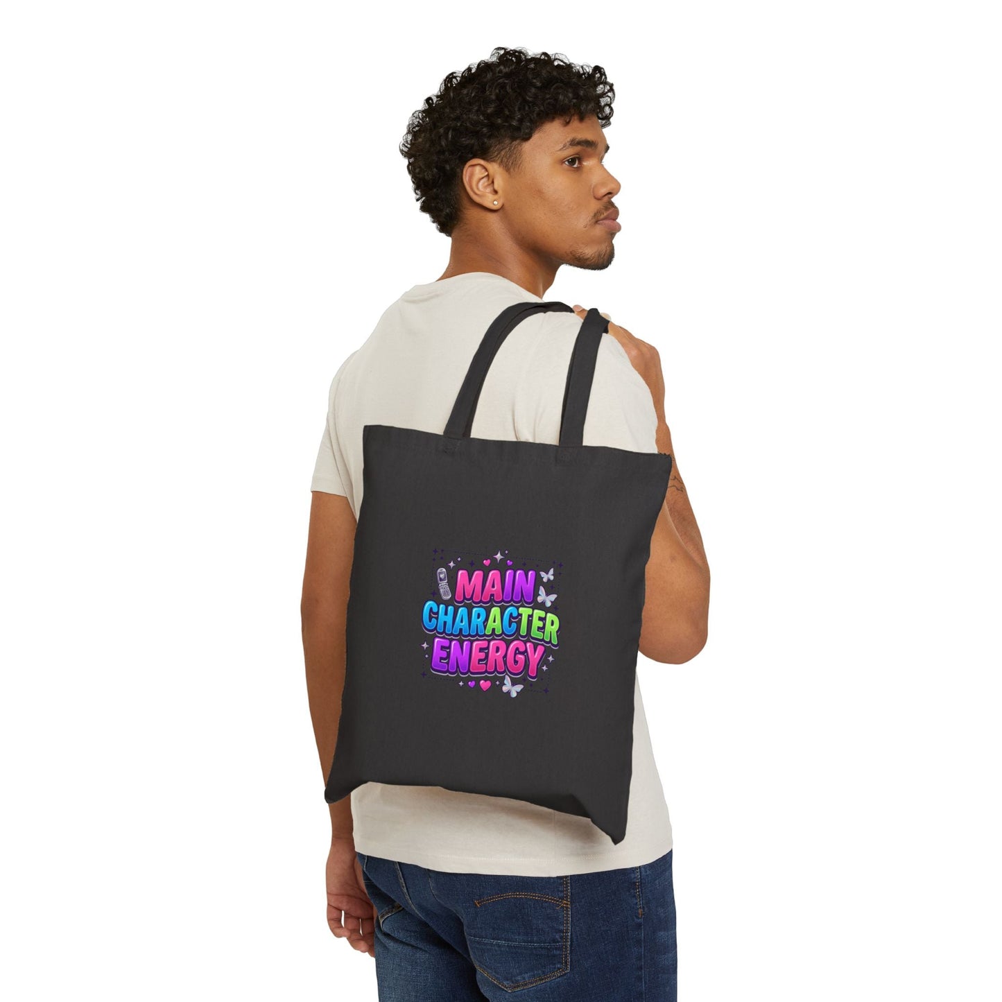 Main Character Energy Tote | Y2K aesthetic, retro internet pop graphic