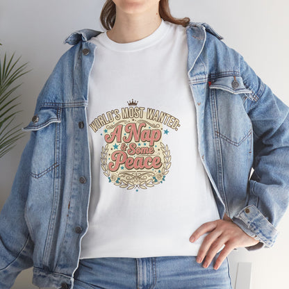 Women Self Care Graphic T-Shirt | Retro Floral Mom Gift Tee | Funny Nap Shirt for Women