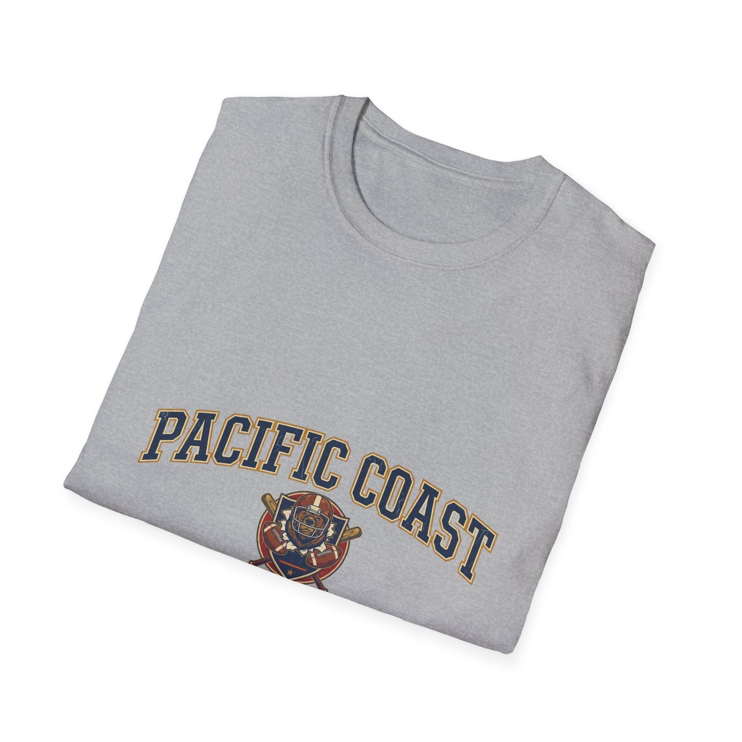 Pacific Coast Athletics T-Shirt — Vintage Bear College Tee