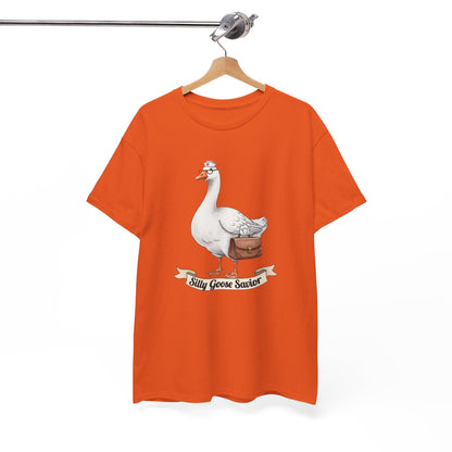 Goose Savior T-Shirt — Vintage Illustrated Goose Tee Whimsical Animal Gift