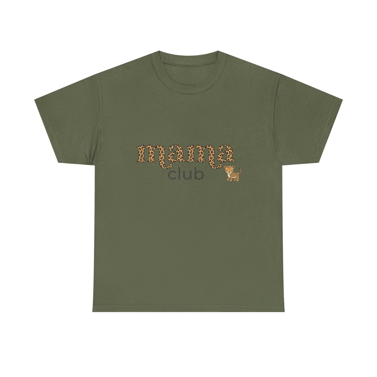 Mama Club Tee — Leopard Print 'Mama Club' Graphic T-Shirt