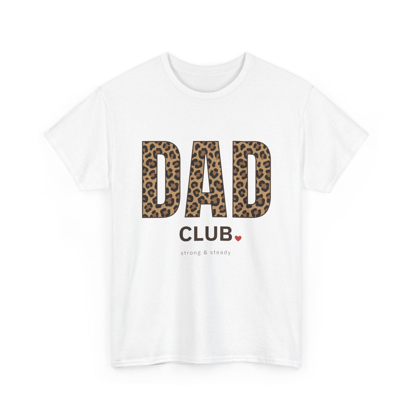 Dad Club Leopard Print T-Shirt — Father's Day Casual Tee