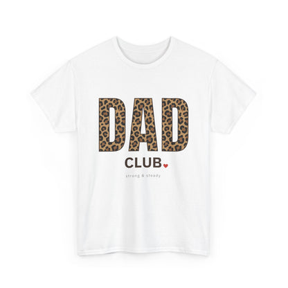 Dad Club Leopard Print T-Shirt — Father's Day Casual Tee