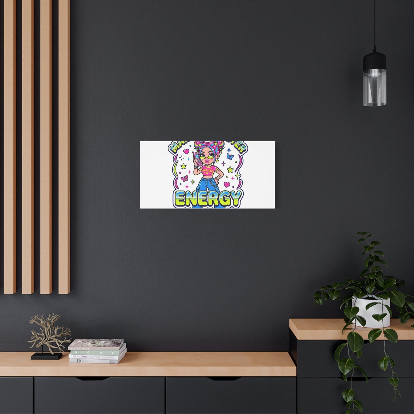 Main Character Energy Canvas | Y2K Aesthetic, Retro Internet Pop Art