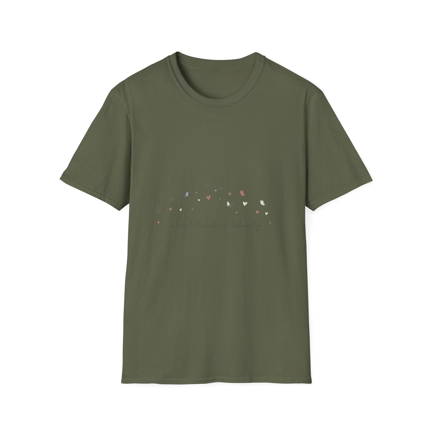 Floral Minimalist T‑Shirt — "Small Kind of Lovely" Chest Script