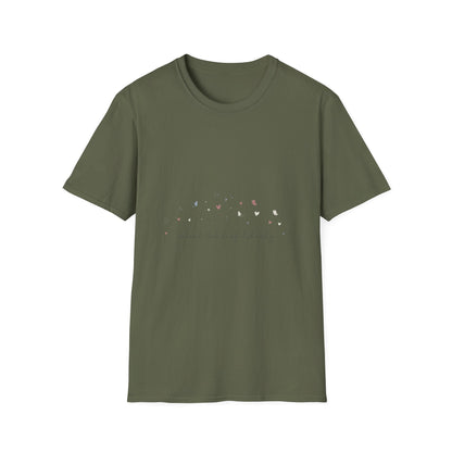 Floral Minimalist T‑Shirt — "Small Kind of Lovely" Chest Script