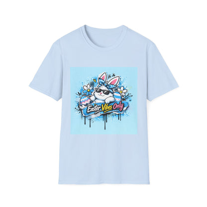 Easter Vibes Only T-Shirt — Cool Bunny Graphic Tee