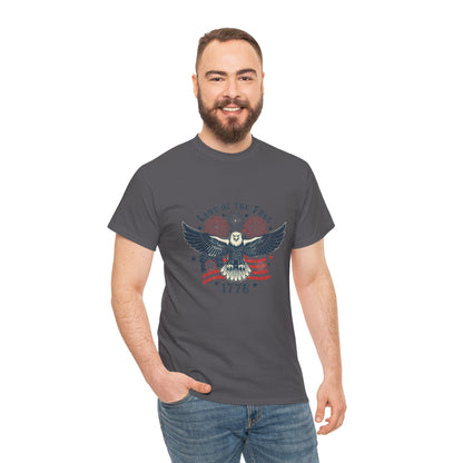Land of the Free Eagle T-Shirt — 1776 Vintage Patriotic American Tee Gift